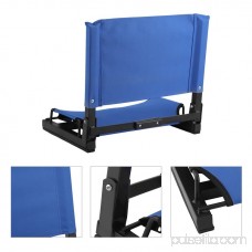 Folding Portable Stadium Bleacher Cushion Chair Durable Padded Seat With Back